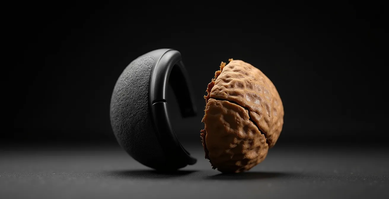 Vue détaillée d'une coque de protection de malléole sur une botte moto